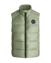 Cypress logo-patch padded vest S cedar green