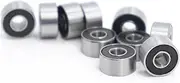 HAUAGEZWU 693RS Bearing ABEC-3 (10 PCS) 3 * 8 * 4 Mm ABEC-3 Hobby Electric RC Car Truck 693 RS 2RS Ball Bearings 693-2RS Black Sealed