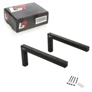 2x Wall Bracket Shelf Bracket Attachment Sink Black 300 MM Angle