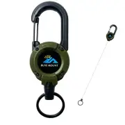 Retractable Keychain Heavy Duty, Multitool Carabiner Badge Holder, Retractabl...