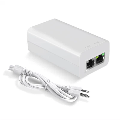 Gigabit Poe Injector 48V 15W, Ieee802.3Af Power over Ethernet Poe Adapter, Singl