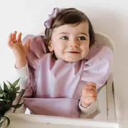 Snuggle Hunny Lavender Frill Snuggle Bib