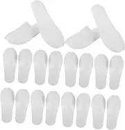 20Pairs Disposable Guest Slippers Closed Toe Bulk Travel Slippers for Hotel Spa and Home Use Lightweight Portable Non Slip Design Comfortable and Breathable Footwear