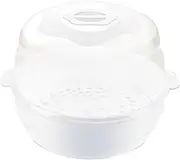 Microwave Sterilizer for Baby Bottles, Baby Product Sterilizer, Kids Tableware Steam Cleaner, Heat-Resistant Side Grips, Easy to Use, 22.5x22x17.5cm, for Kitchen or Nursery