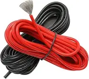 10meter/lot Special Soft High Temperature Silicone Wire 10 12 14 16 18 20 22 24 26 AWG (5m Red and 5m Dark) Color(26 AWG)