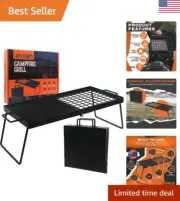Heavy-Duty Campfire Grill - Durable Griddle, Grill Grate - Versatile Cooking