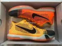 在飛比找Yahoo!奇摩拍賣優惠-NIKE Kobe 10 MambacuriaⅠ耐磨透氣緩震