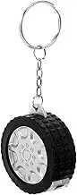 Gogogmee Portable Mini Tape Measure Keyring Heat Transfer Keychain Tire Shape Key Holder for Measuring Tape DIY Blanks
