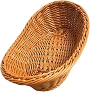 Parliky 1pc Mini Basket Props Small Woven Basket Cute Basket Mini Woven Basket Small Basket Mini Baskets Decorative Baskets Wicker Basket Small Miniature Basket Woven Baskets Wooden Brown