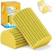 2-Pack Damp Clean Duster Sponge, Magic Cleaning Sponge Baseboard Cleaner Duster Sponge Tool, Dusters for Cleaning Baseboards, Vents, Mirrors, Ceiling Fan & Cobweb, No Dust Flying and Spreading…