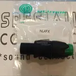 HIJAU JACK SPEAKON 揚聲器 NEUTRIK 4PIN NL4FX 綠色單元