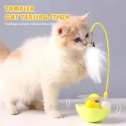 Funny Interactive Cat Toy Cat Exercise Tumbler Feather Catnip Ball Teaser Toy