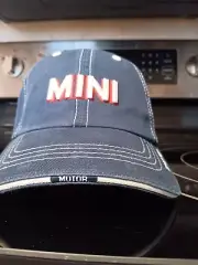 Mini Cooper Road Trip Cap Hat Adult Adjustable Blue 100% Cotton
