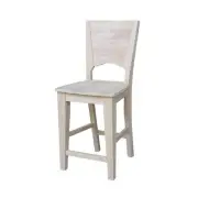 Canyon Collection Solid Back Counter height Stool - 24" Seat Height