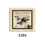 MICIA 楓木印章-P383古埃及遊記-復古飛機郵票 (E394)