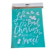 Chalk Couture Transfer "Bowl of Cherries" 8.5" x 11" New crafting stenciled