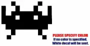 Space Invader Graphic Die Cut decal sticker Car Truck Boat Window Bumper 7"