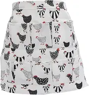 GRIRIW egg picking skirt egg holding apron adult cloth egg aprons for women egg collecting cape Egg holder apron with pockets bibs for adults pocket apron deep mouth fabric egg tray