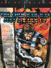 FURY OF S.H.I.E.L.D. Folded Promo Poster : Marvel 1995 NM 22”x34”; Cold War Nick