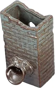 Yardwe Fountain Flowing Water Clay Pot Feature Basin Small Water Fountain Indoor Waterfall Decoration Aquarium Desk Indoor Fountains & Accessories Planter Large Running Table Ceramics