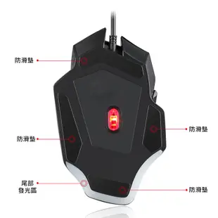 【HP 惠普】有線電競滑鼠 G200