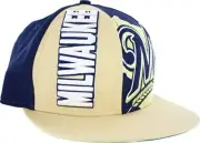 Milwaukee Brewers NE NC Embroidered 9FIFTY Snapback Cap, Navy/Gold, Small/Medium