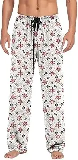 [Generic] M Mens Casual Pants Pajama Pants With Drawstring And Pockets Boy 10