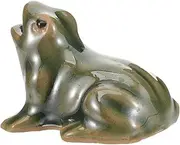 Garden Frog Ceramic Waterfall Fountain Decor for Outdoor Decorative Frog