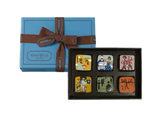 【預購】大阪 Marie Belle 豪華巧克力 藝術巧克力 藍盒子 紐約 糖果 婚禮小物 情人節禮物 有提袋