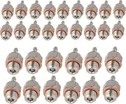 BQLZR RC1:8 1:10 Spark Glow Plug Replacement for HSP N3 Nitro Engine Silver Pack of 30