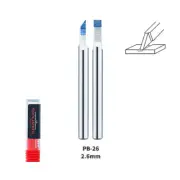 Dspiae 2.6mm Tungsten Steel Push Broach (Chisel) Shank Dia: 3.175mm