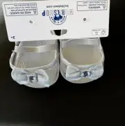 Build a Bear Shoes - Silver Sparkle Rhinestone Gem Heels Dress Shoes