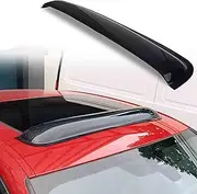 RN88 Universal Rain Snow Guard Sun Roof Wind Deflector,1pc Tape-On Dark Smoke Auto Moonroof Window Visor Fit The Sunroof/Moonroof Which is Not Wider Than 32.8"