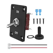 Heavy Duty Toggle Switch 12V DC 30A 2 Pin On/Off SPST Waterproof Toggle Switch w