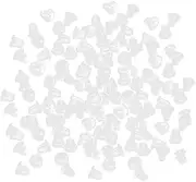 [Generic] 200PCS Clear Earring Backs, Secure Rubber Stoppers Clear Rubber Earring Backs, Soft Anti-Slip Studs Holders for Pierced Earrings, Secure & Comfortable Fit, 0.4x0.4cm Lightweight Sleeves