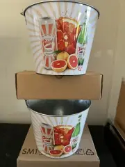Stiegl Brewery Radler Beer Buckets. Set of 2. Brand New.
