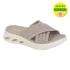 Cipriata Elina Womens SlipOn Cross Over Slides Designer Casual Pool Sandals Grey