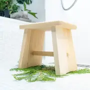 H.11.8in/30cm | Japanese Wooden Stool, Made of cypress wood Hinoki shower stool