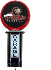 Massive Indian Motorcycle GARAGE Wall Sign Led Bar Lighting Light RED