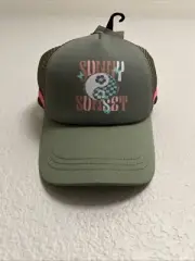NEW Roxy Women's Sunny Sunset Trucker Hat Foam w Mesh Snapback Cap Beach Surfer
