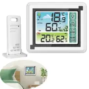 Weather Station Digital LCD Thermometer Hygrometer In/Outdoor Temperature Sensor