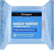 Neutrogena Makeup Remover Wipes 25 Pack|Cleansing Wipes dissolve traces of dirt, oil & makeup in seconds|Leaves skin clean with no heavy residue|No need to rinse