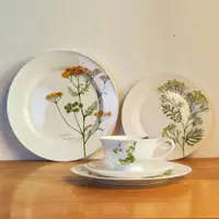 在飛比找ETMall東森購物網優惠-野生植物【田園風】英式咖啡杯碟套裝歐式陶瓷精致法式下午茶茶具
