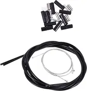 Yardwe Mountain Bike Brake Cable Kit Long Length Bike Derailleur Cable for Enhanced Braking Power