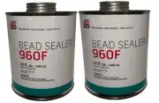 Two cans of REMA 960F Tire Bead Sealer, Rim Sealer 32 fl oz can - Brush Top
