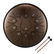 6 inch 11-Tone Steel Tongue Drum set Hand Pan Drums with Drumsticks Percussion