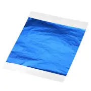 Gold Leaf Foil Sheet Blue Leaf Papers 5.3 Inch x 5.1 Inch 200 Pcs