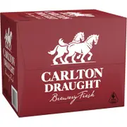 Carlton Draught Rack Pack Bottle 750mL