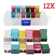 12Pcs Mini Fuse Link Cartridge Automotive Car Female Fuses Kit For Japanese Auto