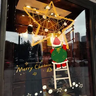 圣誕節裝飾墻貼網紅店鋪掛飾創意星星窗花櫥窗靜電玻璃推拉門貼紙